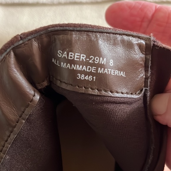 Brown Bamboo Faux Suede Booties Size 8 in EUC. - Picture 6 of 6